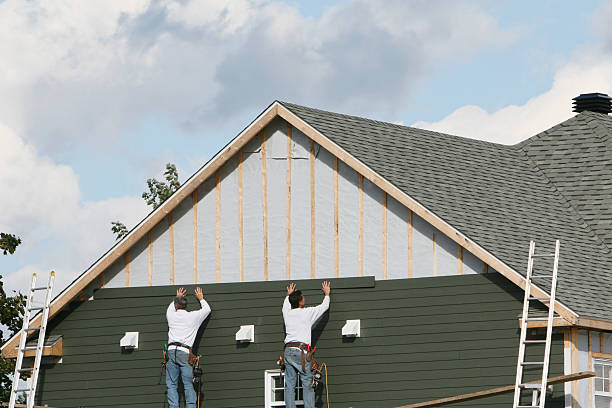 Professional Siding technician working in Flinton, PA